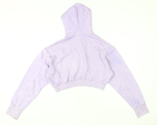 Reebok Women's Purple Hoodie - Small, Comfortable Pullover