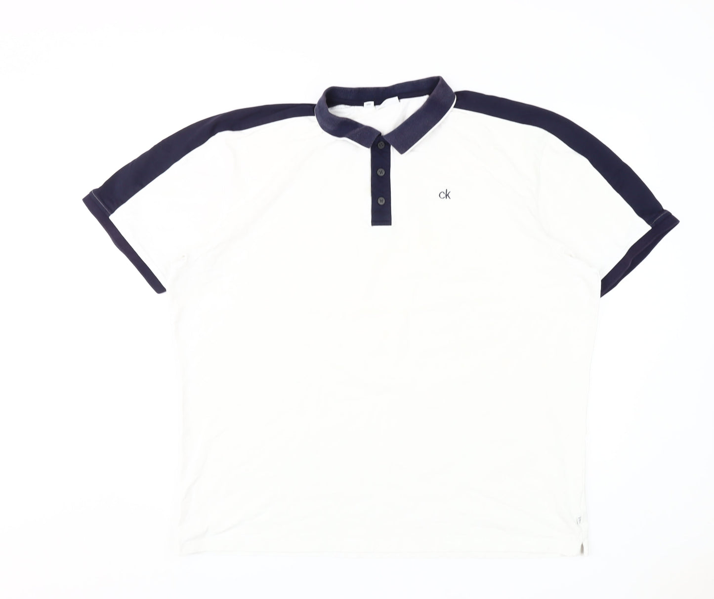 Calvin Klein Men’s White 4XL Golf Polo Shirt