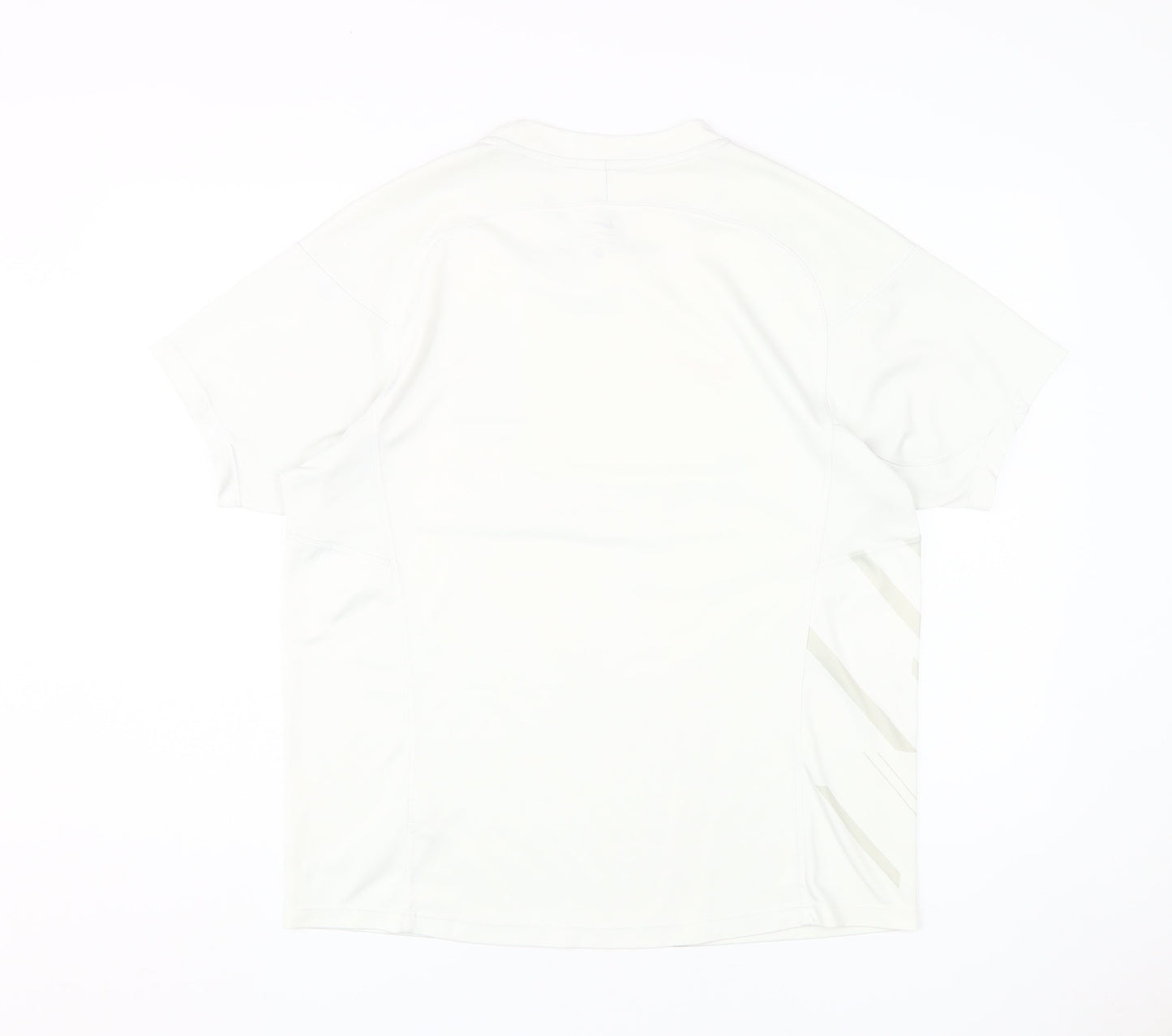 Nike Men’s White Rugby Jersey, M, Quick Dry, Sporty