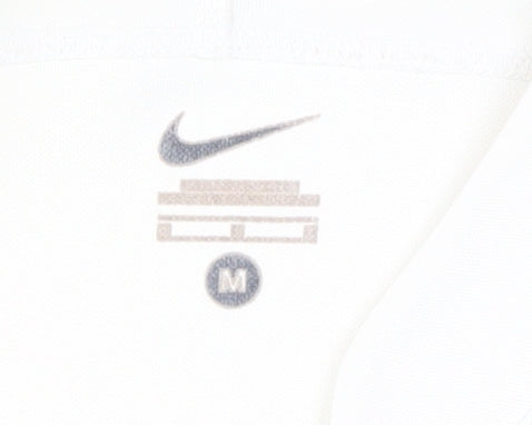 Nike Men’s White Rugby Jersey, M, Quick Dry, Sporty