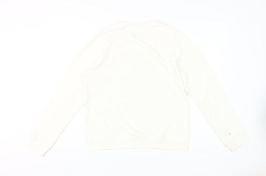 Jack Wills Women's White Pullover Sweatshirt Size 12