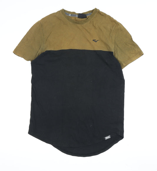 Everlast Men's Colourblock T-Shirt Black/Beige M