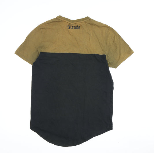 Everlast Men's Colourblock T-Shirt Black/Beige M