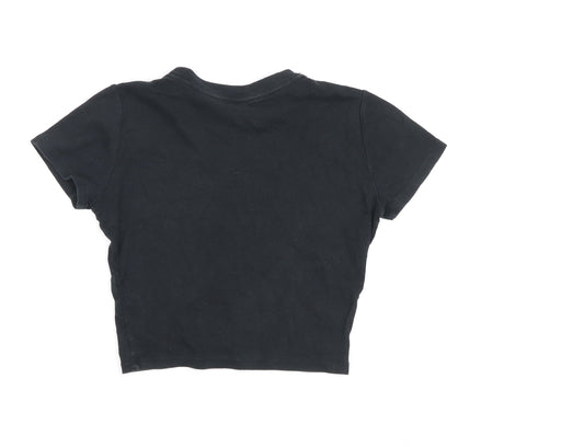 Hollister Women's Black Basic T-Shirt, Size S, Casual Classic