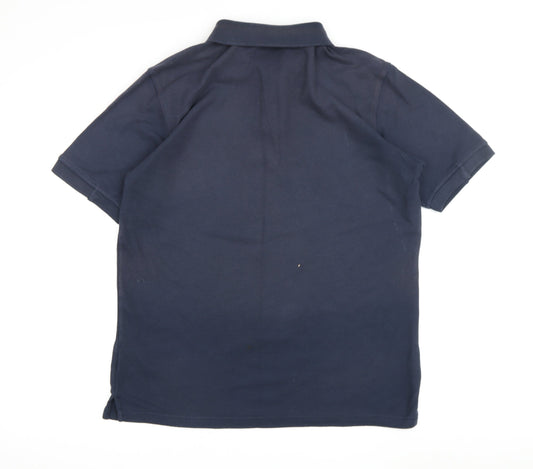 Umbro Men's Blue M Polo T-Shirt with Logo