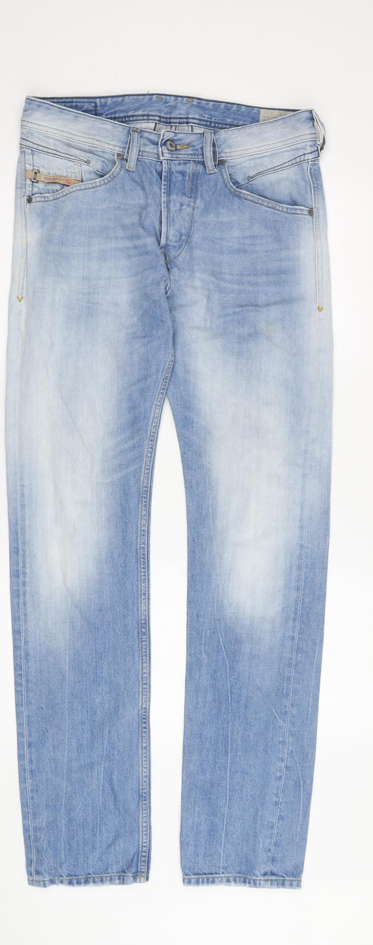 Diesel Belther Men's Blue Tapered Jeans Size 32