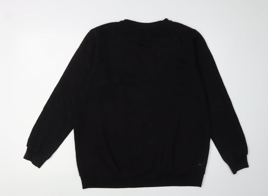Allen Solly Black Unisex Sweatshirt XL Casual Pullover