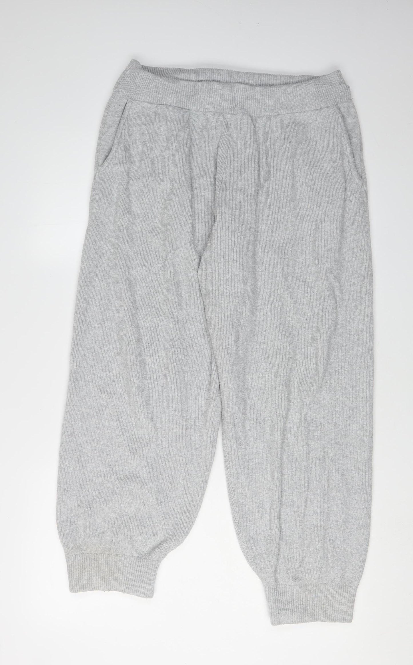 Jack Wills Grey Women's Sweatpants UK 18 Elastic Waist