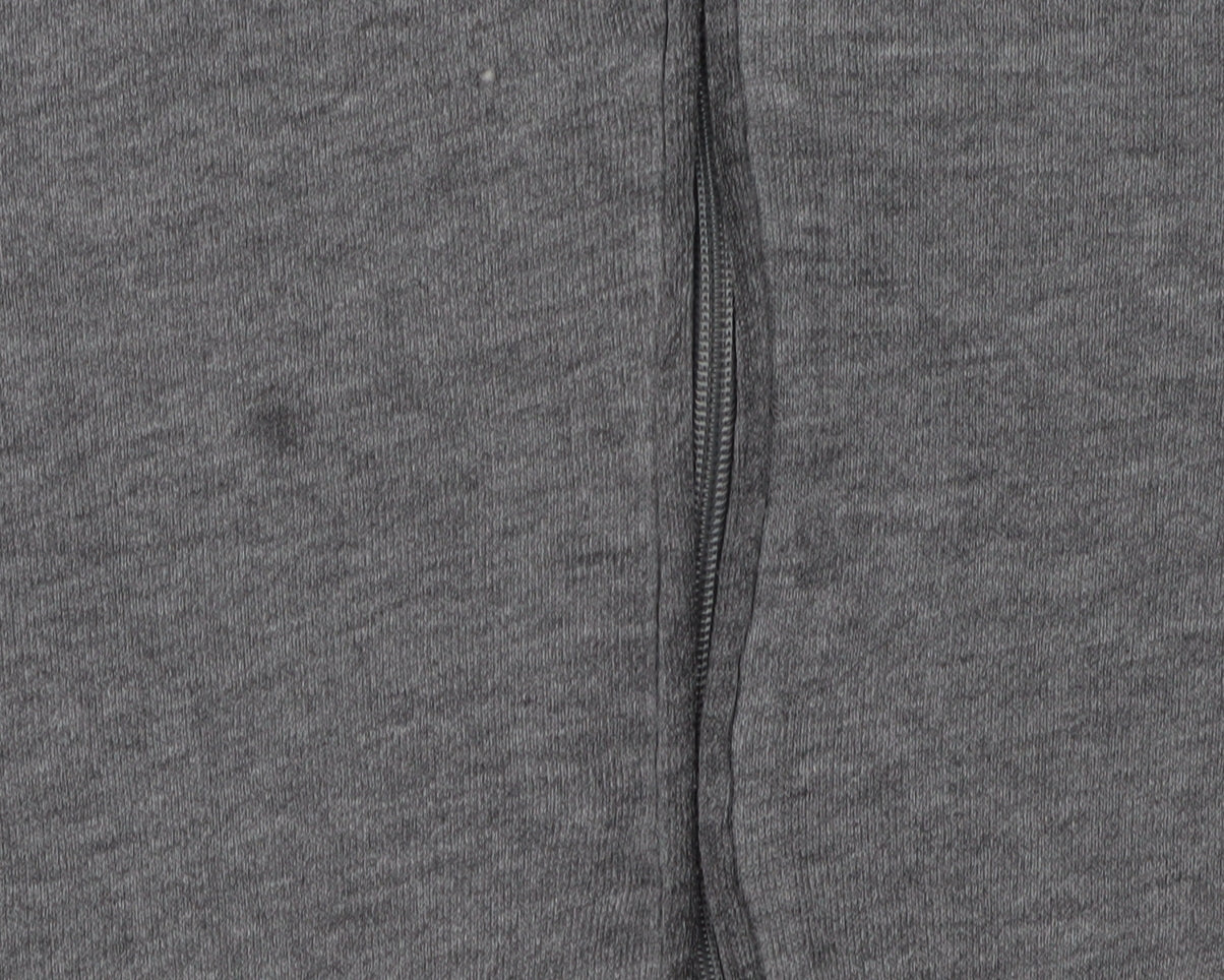 Womens UK L Regular Hollister Grey Full Zip Hoodie