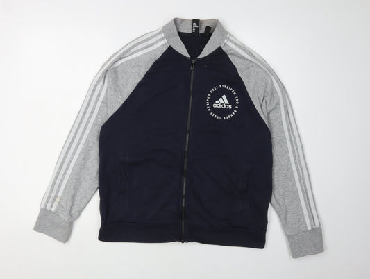 Womens UK M Regular adidas Multicoloured Full Zip Sweatshirt