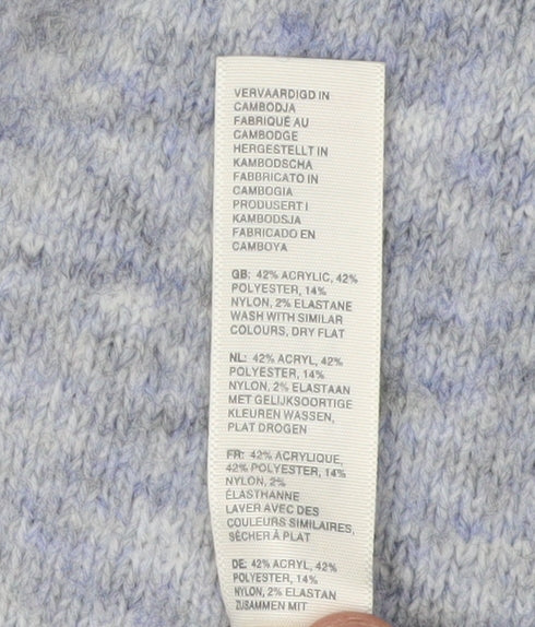 Fat Face Women's Blue V-Neck Pullover Jumper Size 10