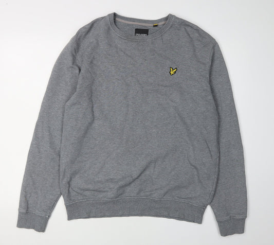 Lyle & Scott Mens Grey Crew Neck Sweatshirt L