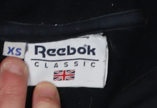 Reebok Black XS Women's Hooded Zip Waistcoat
