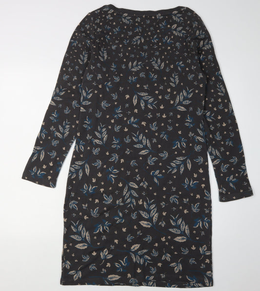 White Stuff Women’s Black Floral Shift Dress, Size 10