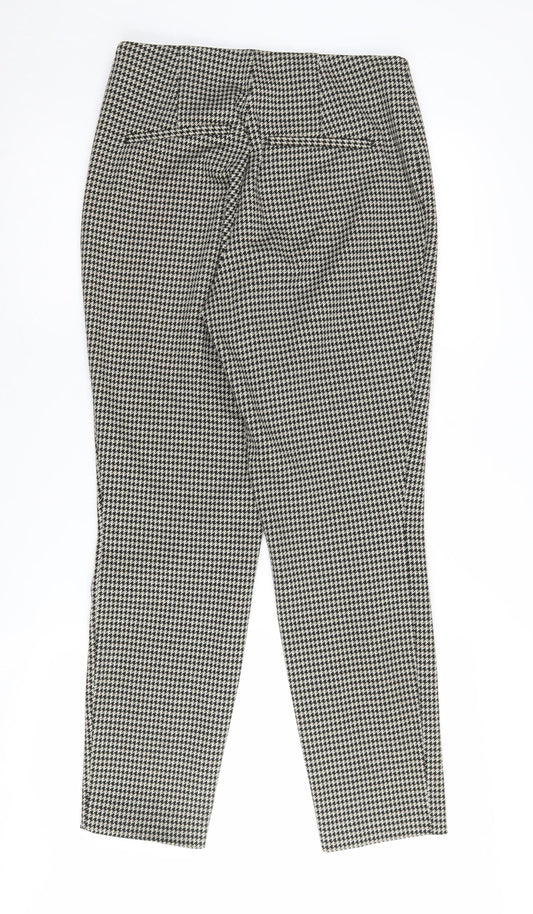 H&M Women's Black Herringbone Trousers, Size M