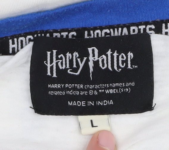 Harry Potter Unisex White Ravenclaw T-Shirt L