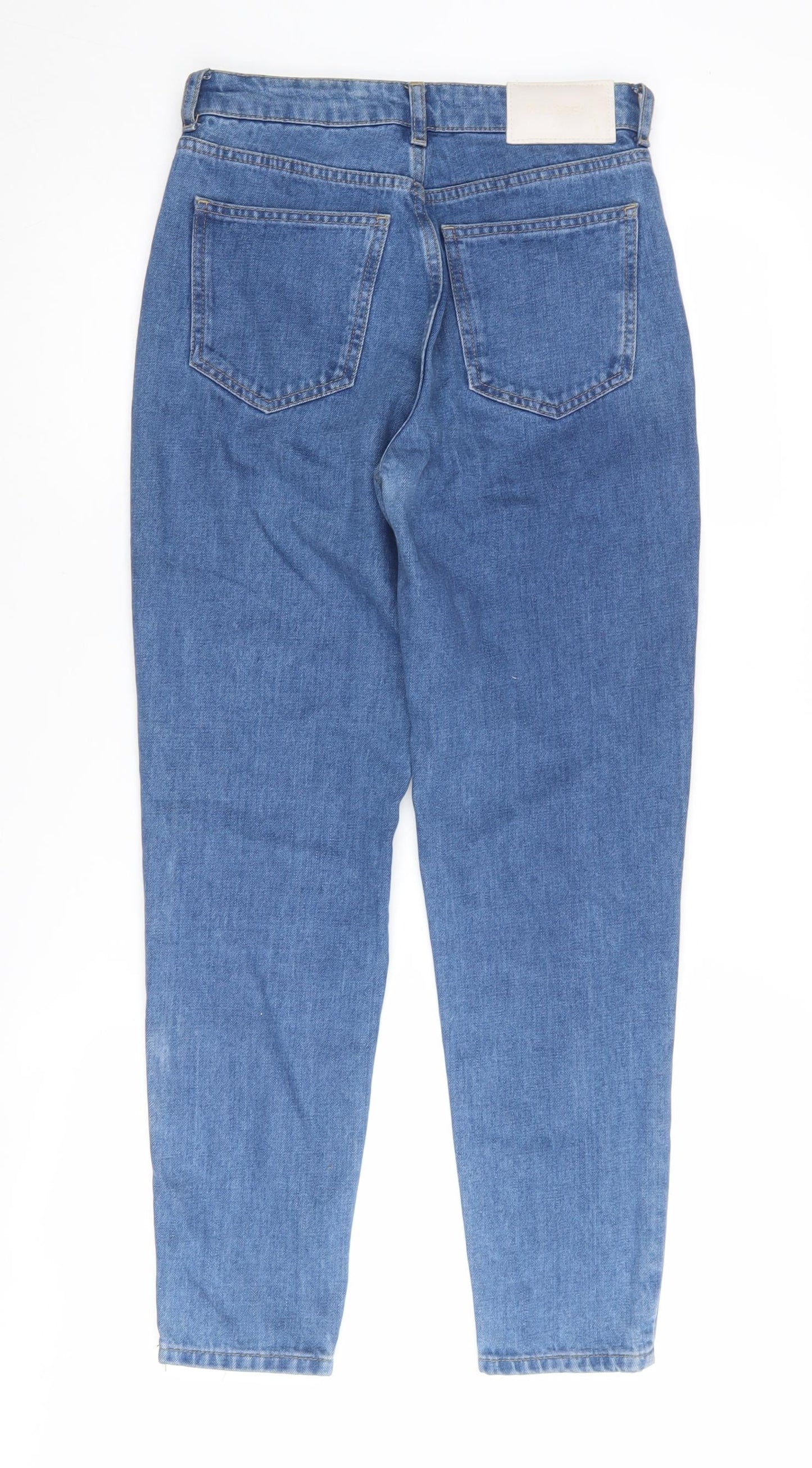 Pull & Bear Women's Blue Sequin Mom Jeans Size 4