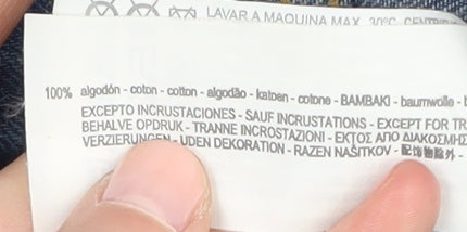 Pull & Bear Women's Blue Sequin Mom Jeans Size 4