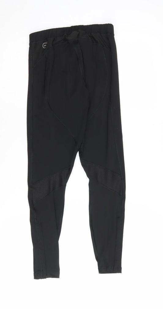 Puma Women's Black Gym Leggings, Size 12, Elastic Waist