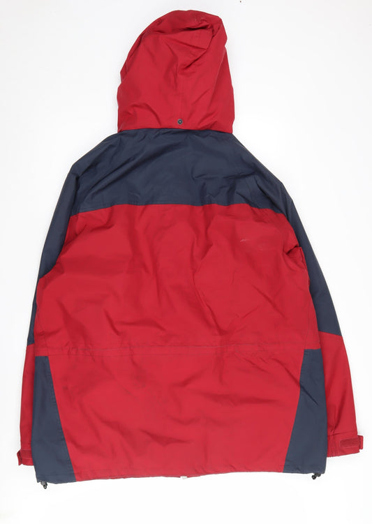 Peter Storm Men's XL Red Waterproof Hooded Rain Coat