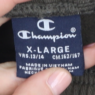 Brand and care label for Champion boys’ green jogger xl - perfect activewear trousers