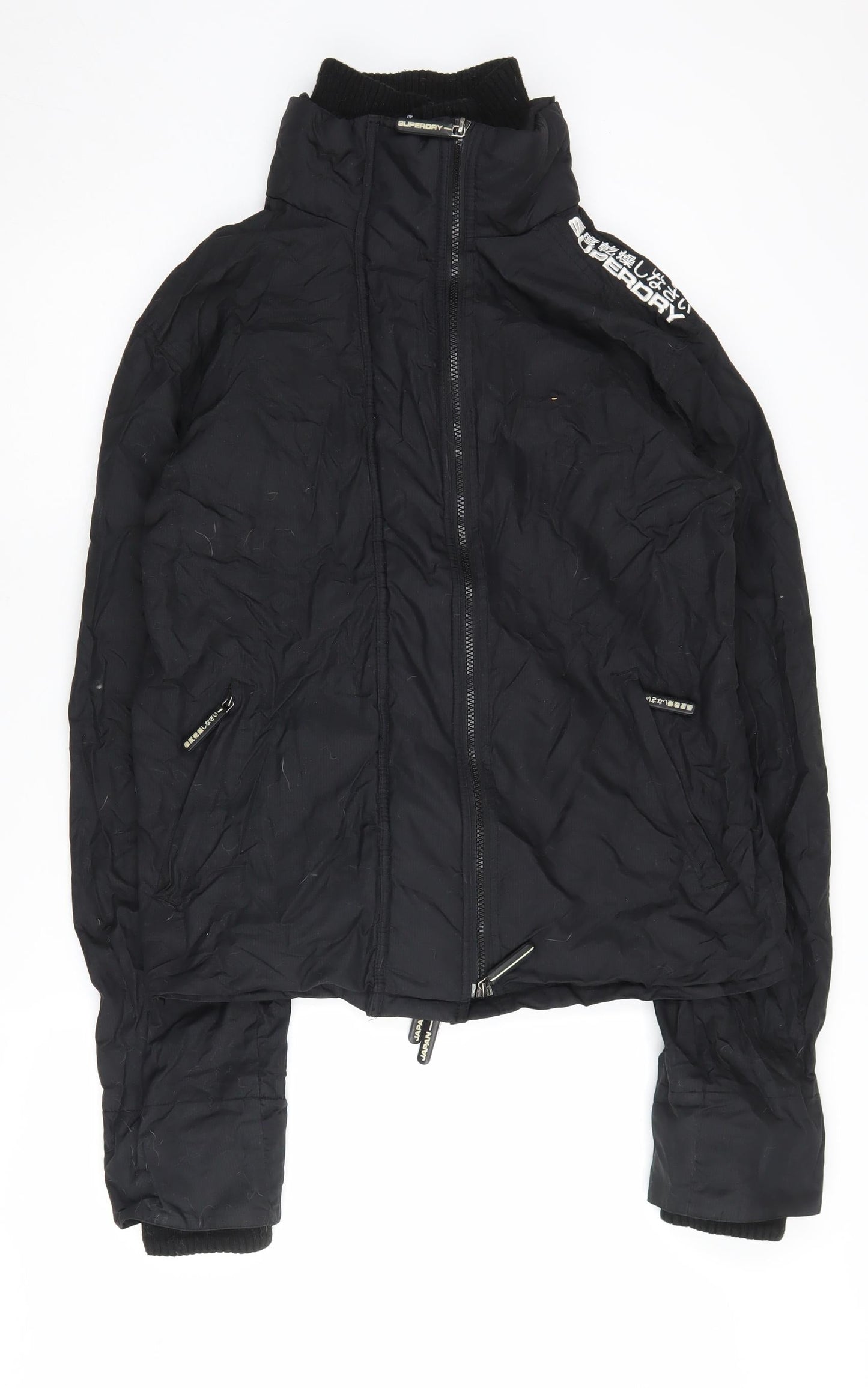 Superdry Men's Black L Casual Full Zip Jacket