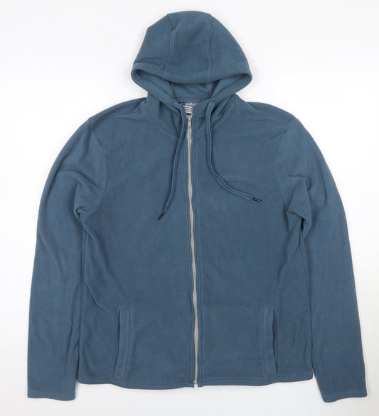 Mountain Warehouse Blue Fleece Hooded Jacket - Men’s Small
