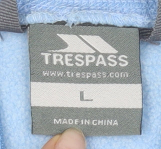 Trespass Unisex Blue Full Zip Sweatshirt L