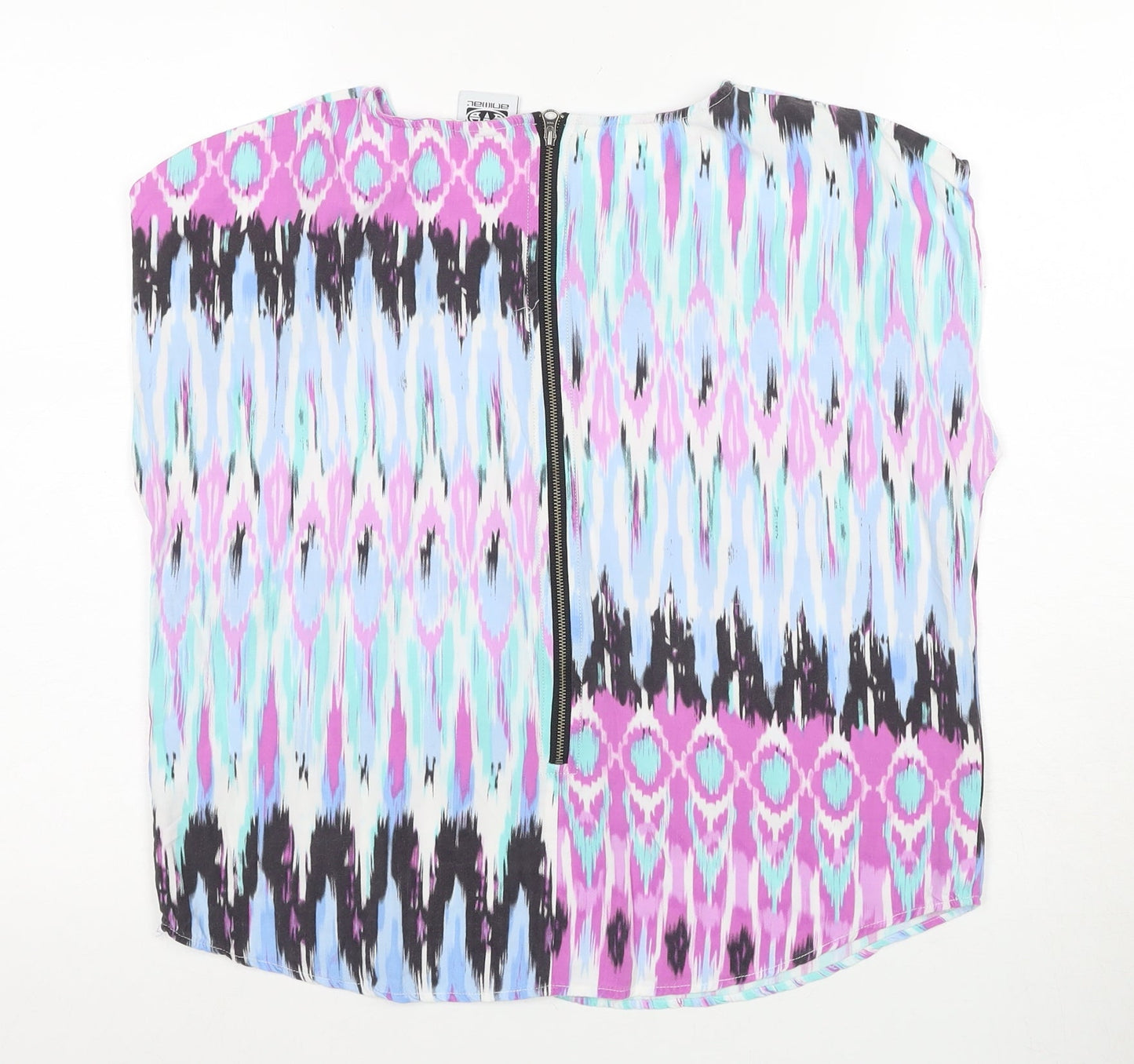 Animal Multicoloured Women's Geometric Sleeveless Top Size 10