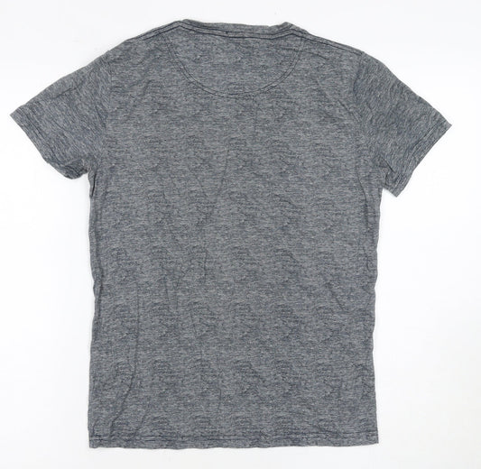 Hollister Men's Grey Crew Neck T-Shirt XXS