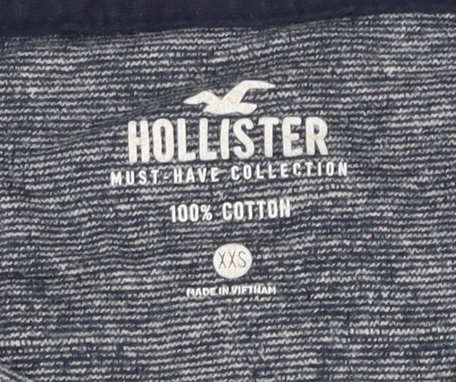 Hollister Men's Grey Crew Neck T-Shirt XXS