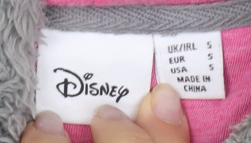 Disney Women's Grey Animal Print Pullover Hoodie S