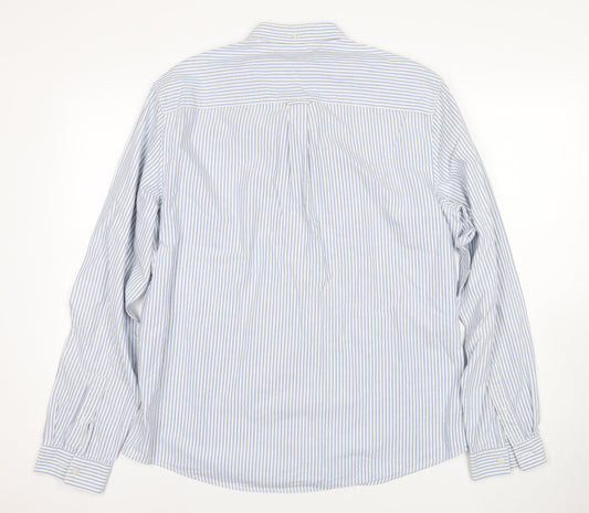 Lyle & Scott Men's Blue Striped Dress Shirt XL