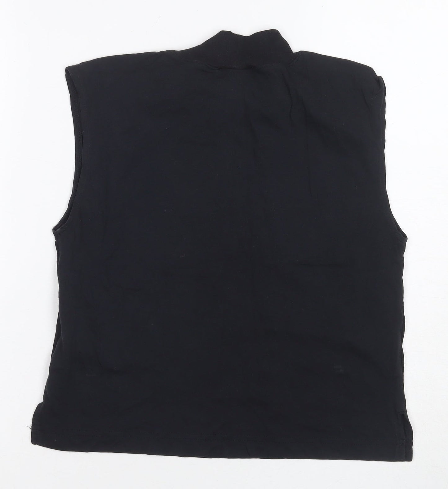 Champion Black Unisex Tank S - Mock Neck Jersey Basic