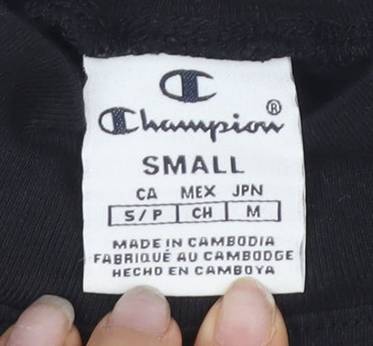 Champion Black Unisex Tank S - Mock Neck Jersey Basic