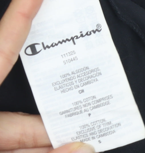 Champion Black Unisex Tank S - Mock Neck Jersey Basic