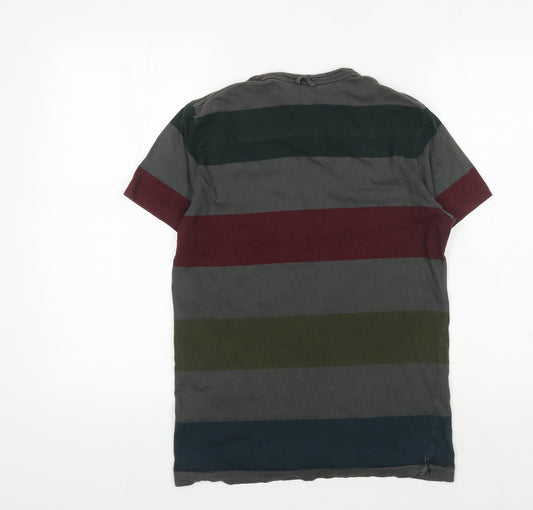 French Connection Men's Multicoloured Striped T-Shirt S