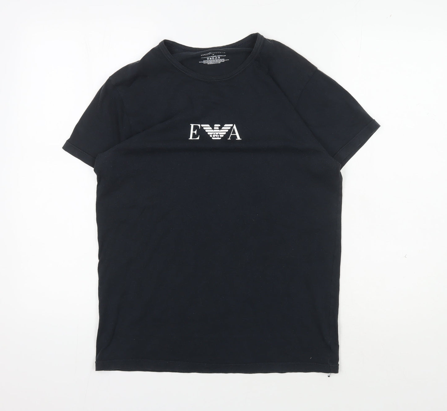 Emporio Armani Men's Black Logo T-Shirt Medium