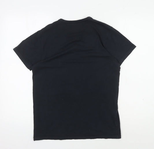 Emporio Armani Men's Black Logo T-Shirt Medium