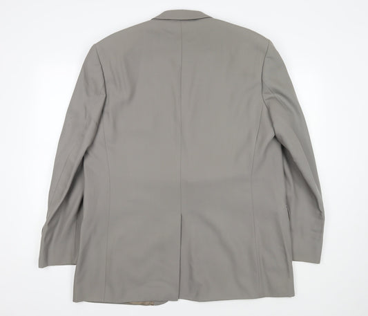 Jeff Banks Men's Grey Wool Suit Jacket 44R