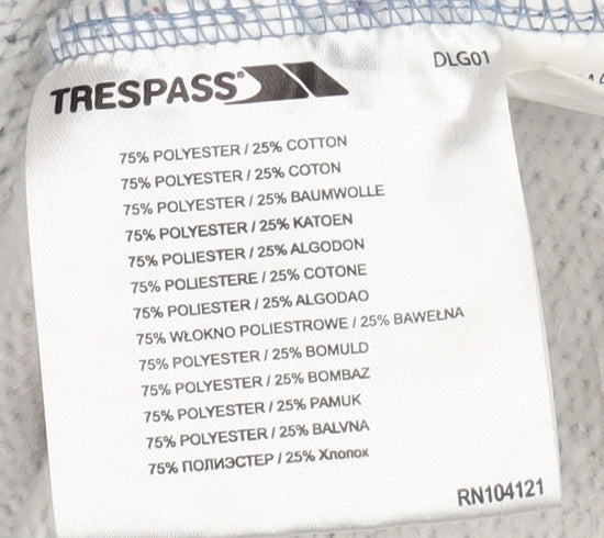 Trespass Unisex Blue Full Zip Hoodie M