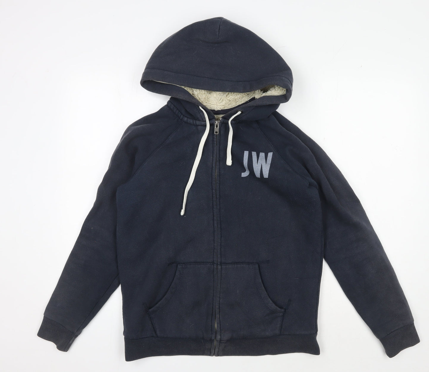 Jack Wills Women's Navy Full Zip Hoodie, Size M