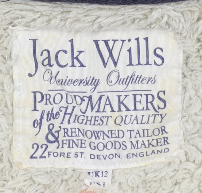 Jack Wills Women's Navy Full Zip Hoodie, Size M