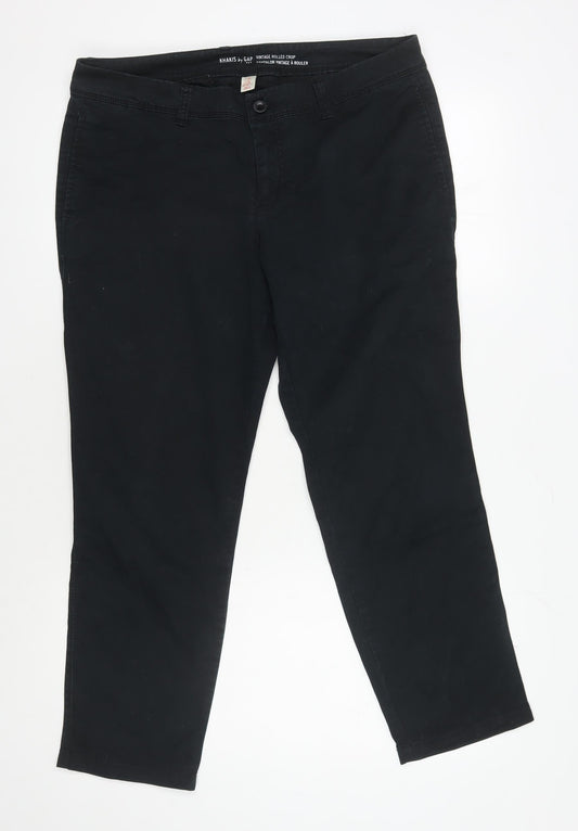Gap Black Men's Chino Trousers Size 32 Straight Leg
