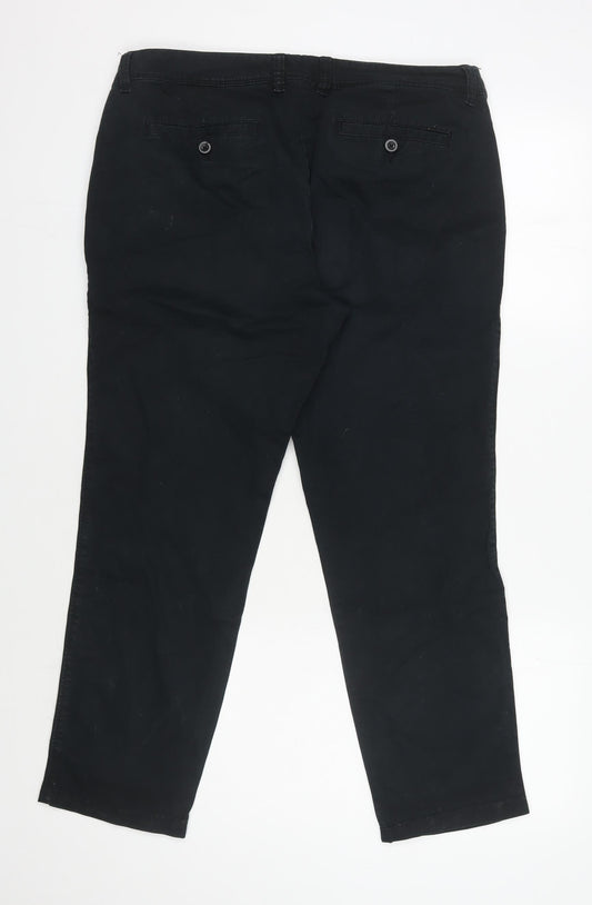 Gap Black Men's Chino Trousers Size 32 Straight Leg
