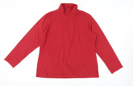 Mountain Warehouse Men's XL Red Pullover Fleece Sweatshirt