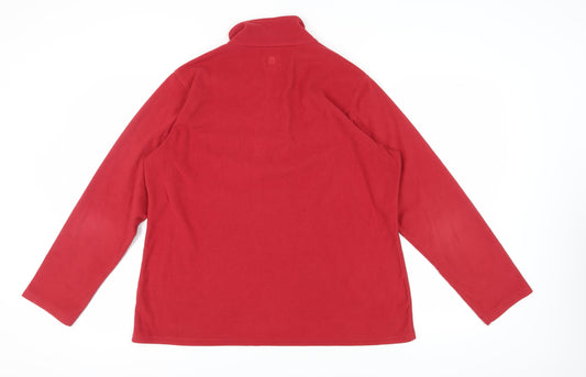 Mountain Warehouse Men's XL Red Pullover Fleece Sweatshirt