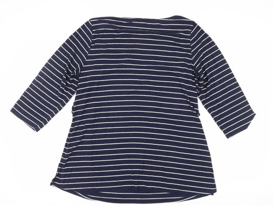Gap Women's Blue Striped T-Shirt, XL - Great for Nursing