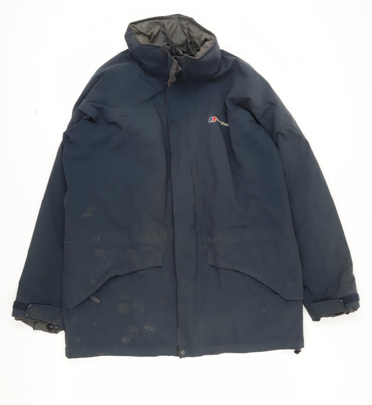 Berghaus Men's Blue Waterproof Parka Jacket L