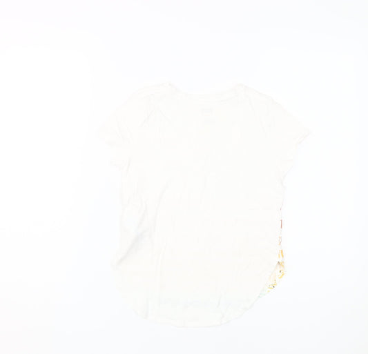 Levi's Girls White Graphic Print T-Shirt 10-11 Years